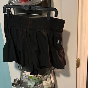 FP Movement by Free People Get your flirt on Black Athletic Shorts